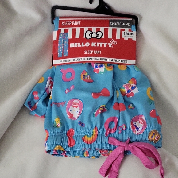 Hello Kitty Other - Hello Kitty Blue Sleep Pants with Summer Pattern